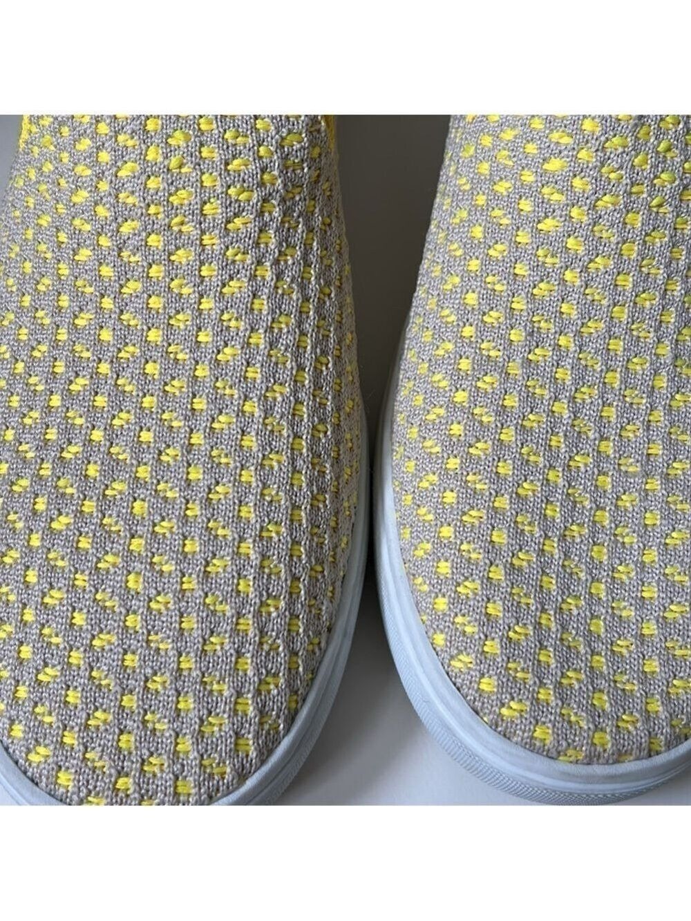 Rothy’s Women’s Lemon Yellow Honeycomb Slip On Sneakers - Picture 2 of 12